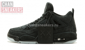 KAWS x Air Jordan 4 Retro Black - Image 2