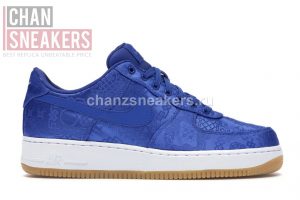 Nike Air Force 1 Low CLOT Blue Silk - Image 2