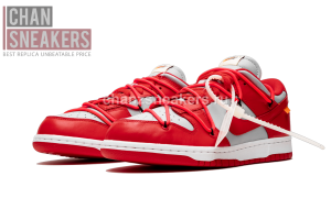 Nike Dunk Low Off-White Red - Image 2