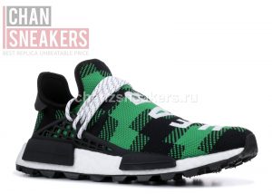 adidas NMD Hu Pharrell x BBC Green Plaid - Image 2