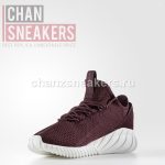 Adidas Tubular Doom Sock Primeknit Dark Burgundy - Image 3