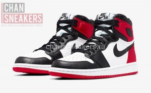 Air Jordan 1 High Satin Black Toe (W) (2019) - Image 3