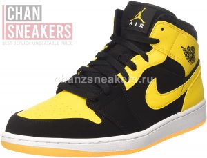 Air Jordan 1 Mid Yellow Black - Image 2
