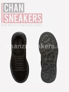 Alexander McQUEEN Oversized Sneaker Black Suede Goatskin - Image 3