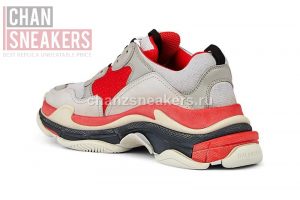 Balenciag Triple S Red Grey - Image 3