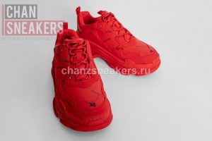 Balenciaga Triple S Allover Logo Red (W) - Image 3
