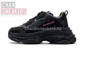Balenciaga Triple S Letter Black Pink - Image 3