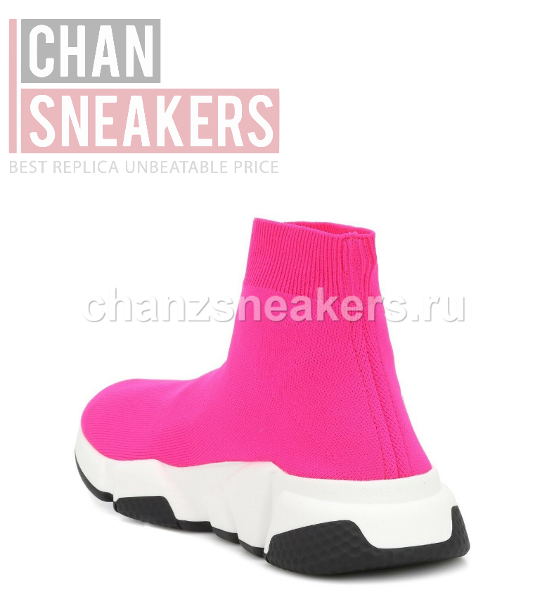 Balenciaga Wmns Speed Trainer Mid 'Rose Fluo' - Image 3
