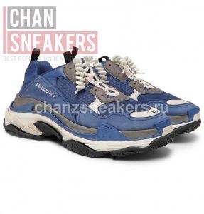 Balenciage Triple S Darker Blue - Image 3