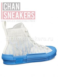 DIOR B23 High-Top Gradient Blue Oblique Canvas - Image 3