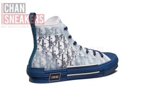 Dior B23 High-Top Blue Oblique Canvas - Image 3