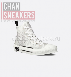Dior B23 High-Top White Daniel Arsham Motif Canvas - Image 3