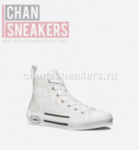 Dior B23 High-Top White Oblique Technical Canvas - Image 3
