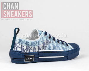 Dior B23 Low-Top Blue Oblique Canvas - Image 3