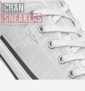 Dior B23 Low-Top White Oblique Technical Canvas - Image 3