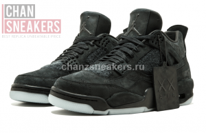 KAWS x Air Jordan 4 Retro Black - Image 3
