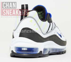 Nike Air Max 98 White Black Racer Blue - Image 3