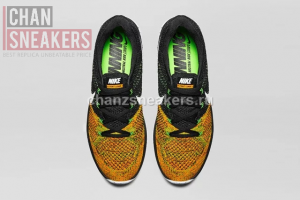 Nike Flyknit Lunar 3 Orange Toe - Image 3