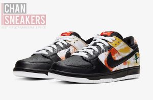 SB Dunk Low Roswell Raygun Tie-Dye Black - Image 3