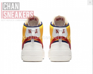 Sacai Blazer Red Yellow 'Snow Beach' - Image 3