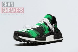 adidas NMD Hu Pharrell x BBC Green Plaid - Image 3