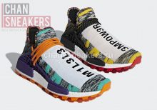 Adidas NMD Hu Pharrell Solar Pack Orange Fishscale Boost - Image 4