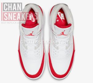 Air Jordan 3 Retro Tinker White University Red - Image 4