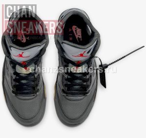 Air Jordan 5 Retro SP Off-White 'Black Muslin' - Image 4