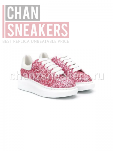 Alexander McQUEEN Oversized Sneaker Pink Glitter - Image 4