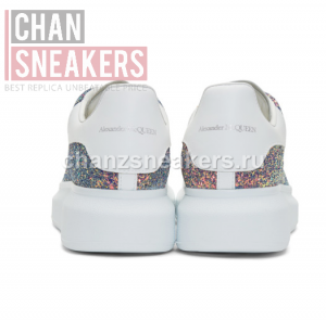 Alexander McQUEEN Oversized Sneaker Purple Glitter - Image 4