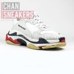 Balenciag Triple S White Red - Image 4
