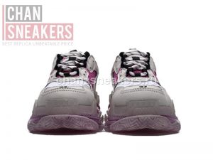 Balenciaga Triple S Clear Sole White Purple - Image 4