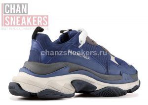 Balenciage Triple S Darker Blue - Image 4