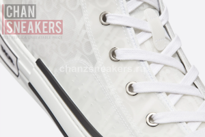 Dior B23 High-Top White Oblique Technical Canvas - Image 4