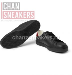 Gucci Ace Printed Interlocking G (Black) - Image 4
