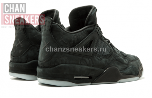 KAWS x Air Jordan 4 Retro Black - Image 4