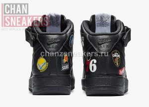 Nike Air Force 1 Mid Supreme NBA Black - Image 4
