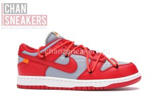Nike Dunk Low Off-White Red - Image 4