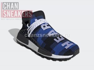 adidas NMD Hu Pharrell x BBC Blue Plaid - Image 4
