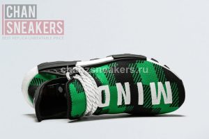 adidas NMD Hu Pharrell x BBC Green Plaid - Image 4