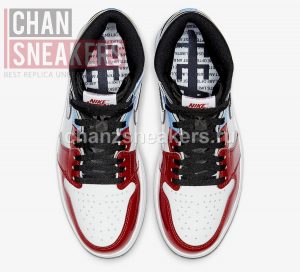 Air Jordan 1 High Fearless UNC Chicago Patent (2019) - Image 5