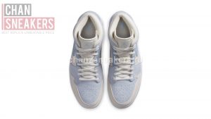 Air Jordan 1 Mid Mixed Textures Blue - Image 4