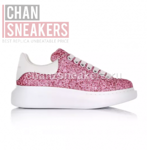 Alexander McQUEEN Oversized Sneaker Pink Glitter - Image 5
