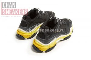 Balenciaga Triple S Black And Yellow - Image 5
