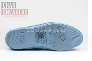 Dior B23 High-Top Light Blue Daniel Arsham Oblique Canvas - Image 5