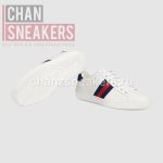 Gucci Ace White Leather (Blue Heel) - Image 5
