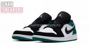 Jordan 1 Low White Black Mystic Green - Image 5
