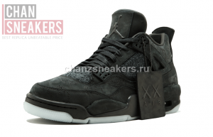 KAWS x Air Jordan 4 Retro Black - Image 5
