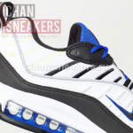 Nike Air Max 98 White Black Racer Blue - Image 5