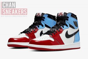 Air Jordan 1 High Fearless UNC Chicago Patent (2019) - Image 6